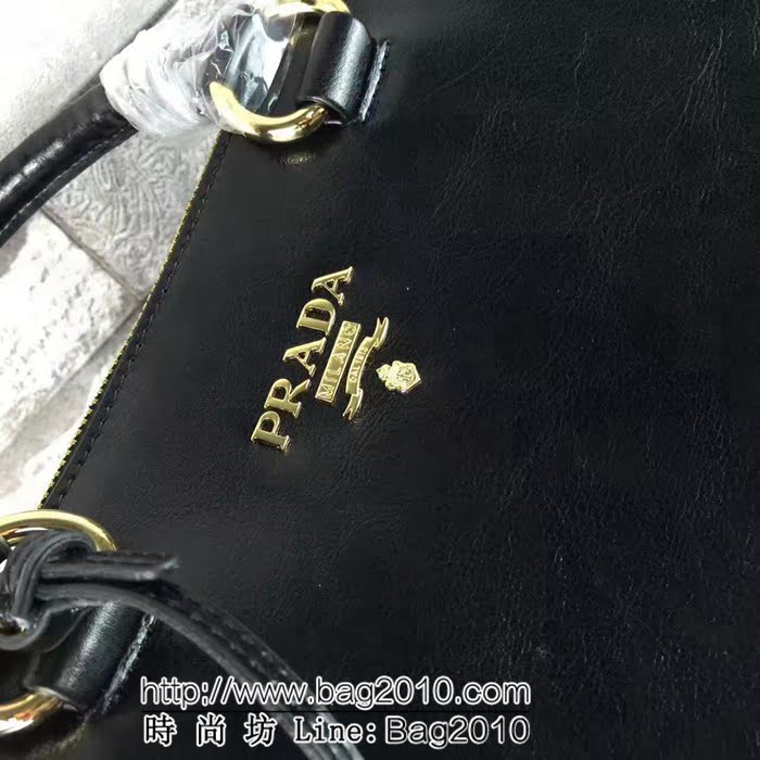 普拉達PRADA原單 2324原版油臘皮PRADA 實物實拍 官網同步手提肩背包 PHY1111